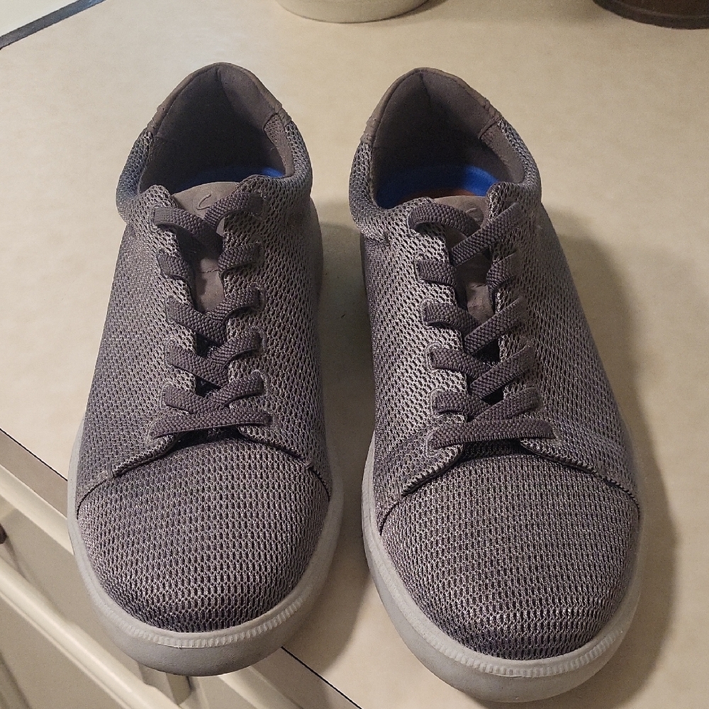 Clarks Men's Charcoal Knit Sneakers